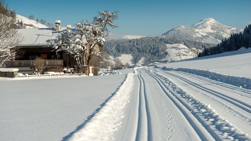 Langlaufloipe in de Wildschönau vlak bij Haus Moosanger