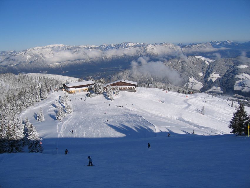 Uitzicht op het skigebied Wildschönau