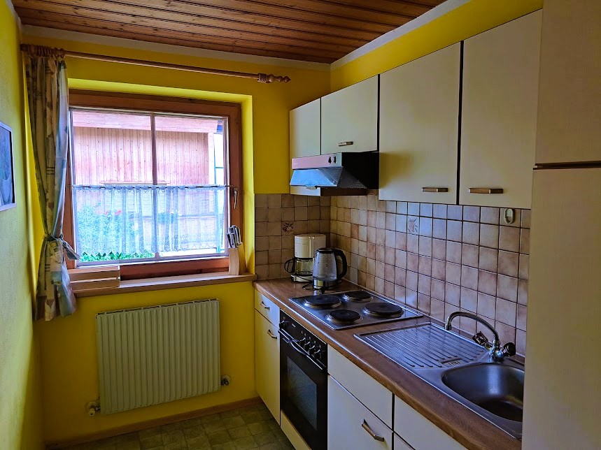 Keuken van vakantieappartement Markbachjoch