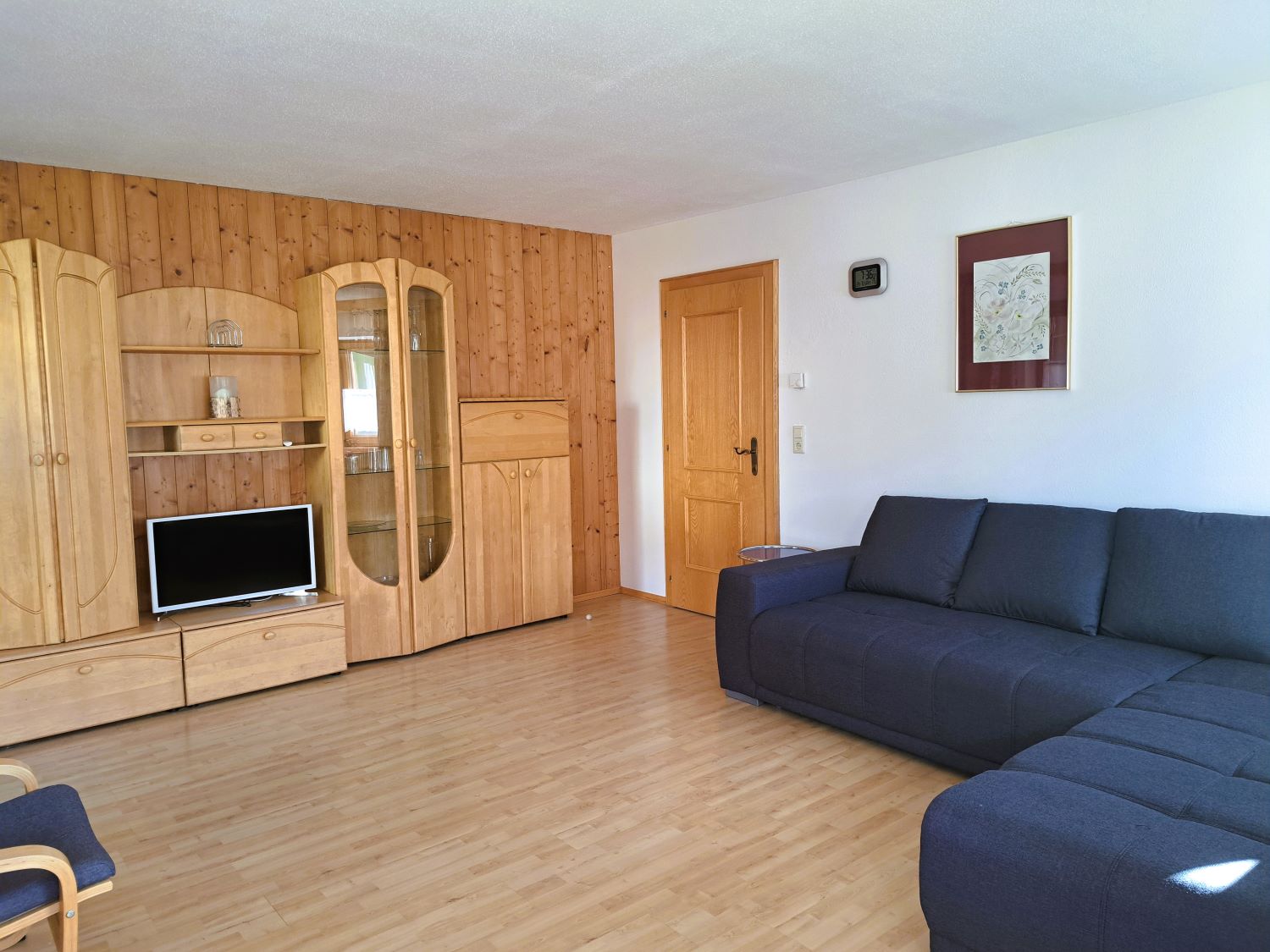 Zithoek in de woonkamer van vakantieappartement Roßkopf