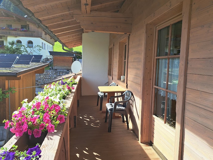 Balkon van vakantieappartement Schatzberg