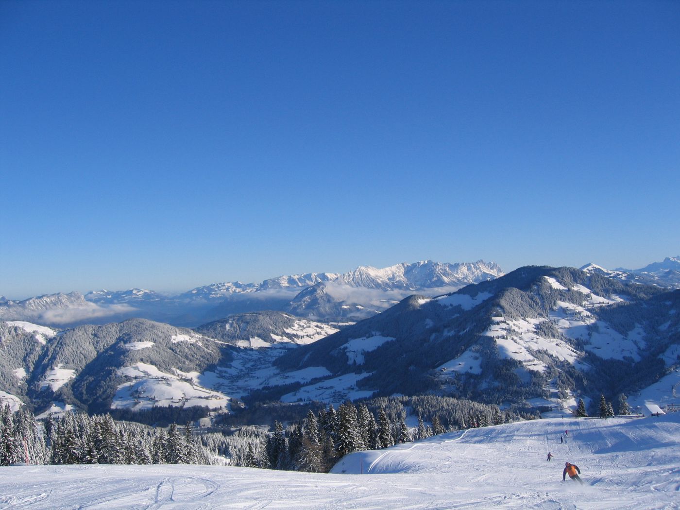 Het skigebied Wildschönau maakt deel uit van Ski Juwel